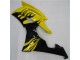 Jaune Noir Carénage Yamaha R6 2008-2016 Jaune Noir Carénage Yamaha R6 2008-2016