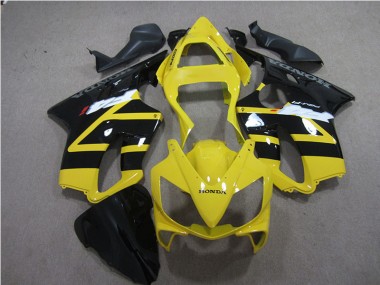 Jaune Noir Carénages Honda CBR 600 F4i 2001-2003