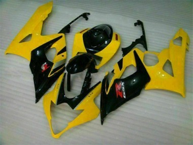 Jaune Noir Carénages Suzuki GSXR 1000 K5 2005-2006