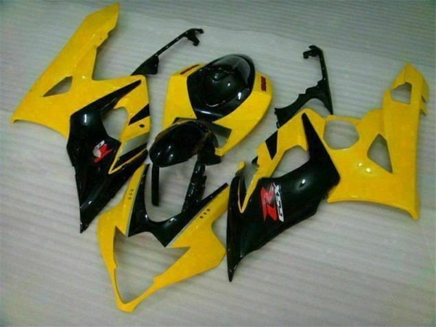 Jaune Noir Carénages Suzuki GSXR 1000 K5 2005-2006 Jaune Noir Carénages Suzuki GSXR 1000 K5 2005-2006