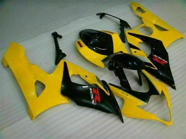 Jaune Noir Carénages Suzuki GSXR 1000 K5 2005-2006 Jaune Noir Carénages Suzuki GSXR 1000 K5 2005-2006