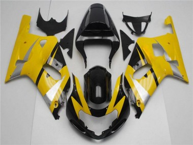 Jaune Noir Carénages Suzuki GSXR 600 / 750 K1 K2 K3 2001-2003