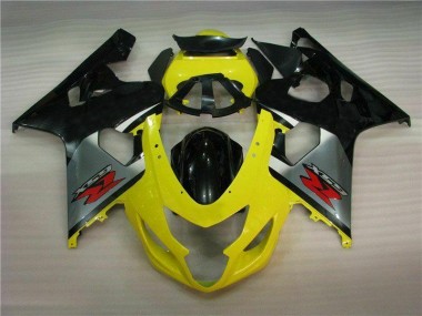 Jaune Noir Carénages Suzuki GSXR 600 / 750 K4 2004-2005