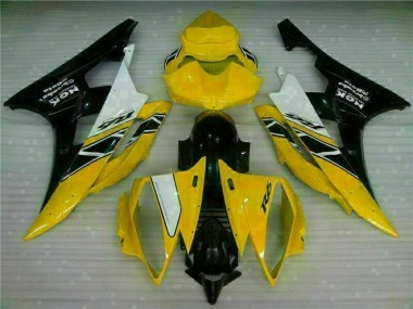 Jaune Noir Carénages Yamaha R6 2006-2007