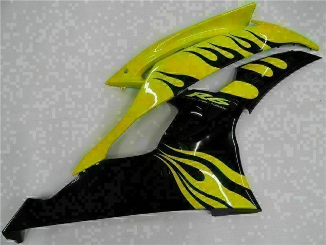 Jaune Noir Carénages Yamaha R6 2008-2016 Jaune Noir Carénages Yamaha R6 2008-2016