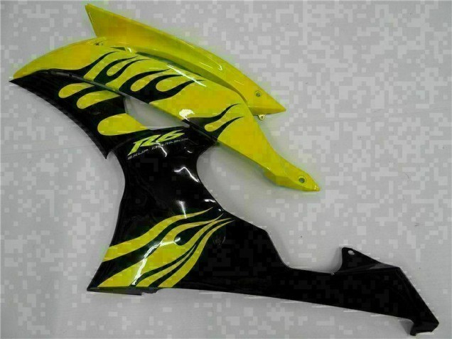 Jaune Noir Carénages Yamaha R6 2008-2016 Jaune Noir Carénages Yamaha R6 2008-2016