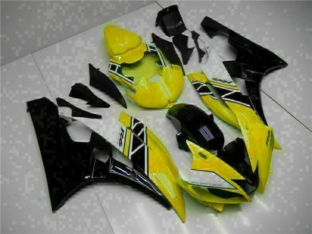Jaune Noir Carrosserie Yamaha R6 2006-2007 Jaune Noir Carrosserie Yamaha R6 2006-2007