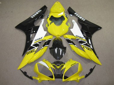 Jaune Noir Décalque Carénage Yamaha R6 2006-2007
