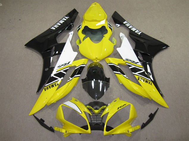 Jaune Noir Décalque Carénage Yamaha R6 2006-2007 Jaune Noir Décalque Carénage Yamaha R6 2006-2007