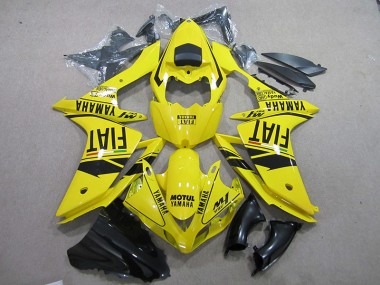 Jaune Noir Motul Fiat Carénage Yamaha R1 2007-2008