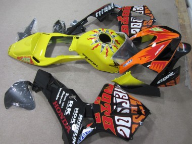Jaune Noir Repsol 46 Carénage Honda CBR 600 RR 2003-2004