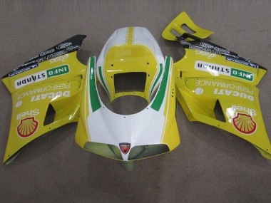 Jaune Shell Info Strrda Carénage Ducati 748 1993-2005