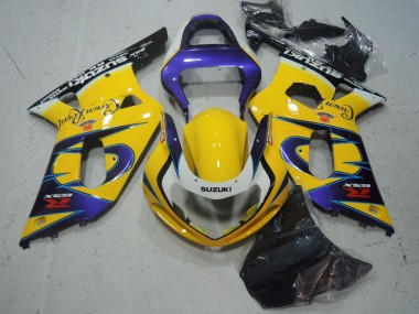 Jaune Violet Carénage Suzuki GSXR 600 K1 K2 K3 2001-2003