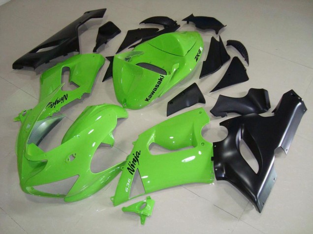 Lime Vert Carénage Kawasaki ZX6R 2005-2006 Lime Vert Carénage Kawasaki ZX6R 2005-2006