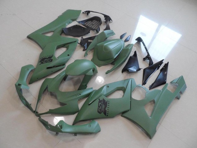 Matte Armée Verte Carénage Suzuki GSXR 1000 K5 2005-2006 Matte Armée Verte Carénage Suzuki GSXR 1000 K5 2005-2006