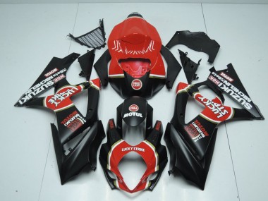 Matte Lucky Strike Carénage Suzuki GSXR 1000 K7 2007-2008
