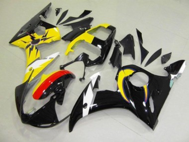 Moon Noir Jaune Carénage Yamaha R6 2003-2005