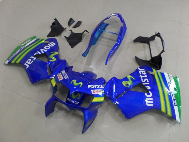Movistar Carénage Honda VFR 800 1998-2001 Movistar Carénage Honda VFR 800 1998-2001