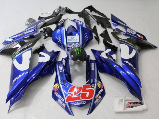 Movistar Carénage Yamaha R6 2017-2023 Movistar Carénage Yamaha R6 2017-2023
