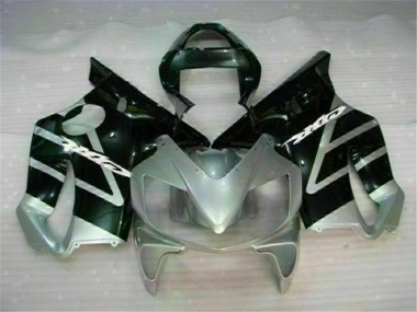 Noir Argent Carénage Honda CBR 600 F4i 2001-2003
