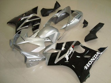 Noir Argent Carénage Honda CBR 600 F4i 2004-2007
