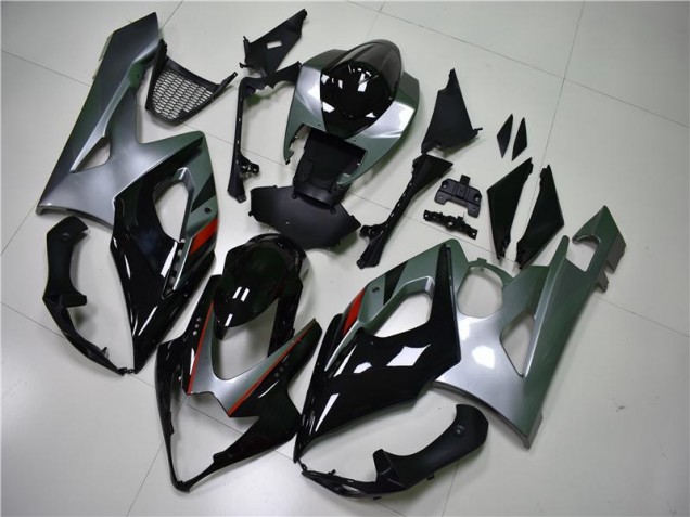 Noir Argent Carénage Suzuki GSXR 1000 K5 2005-2006 Noir Argent Carénage Suzuki GSXR 1000 K5 2005-2006