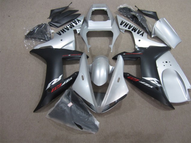 Noir Argent Carénage Yamaha R1 2002-2003 Noir Argent Carénage Yamaha R1 2002-2003