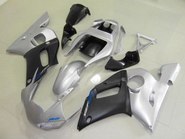 Noir Argent Carénage Yamaha R6 1998-2002
