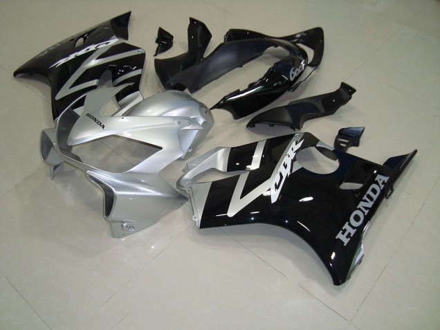 Noir Argent Carénages Honda CBR 600 F4i 2004-2007 Noir Argent Carénages Honda CBR 600 F4i 2004-2007