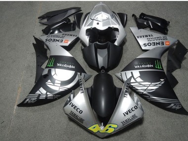 Noir Argent Monster IVECO 46 Carénage Honda CBR 600 RR 2007-2008