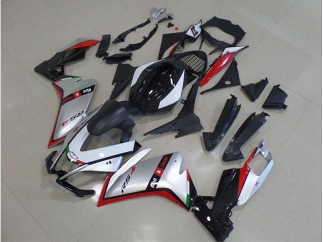 Noir Argent Rouge Carrosserie Aprilia RS4 50 125 2011-2018 Noir Argent Rouge Carrosserie Aprilia RS4 50 125 2011-2018