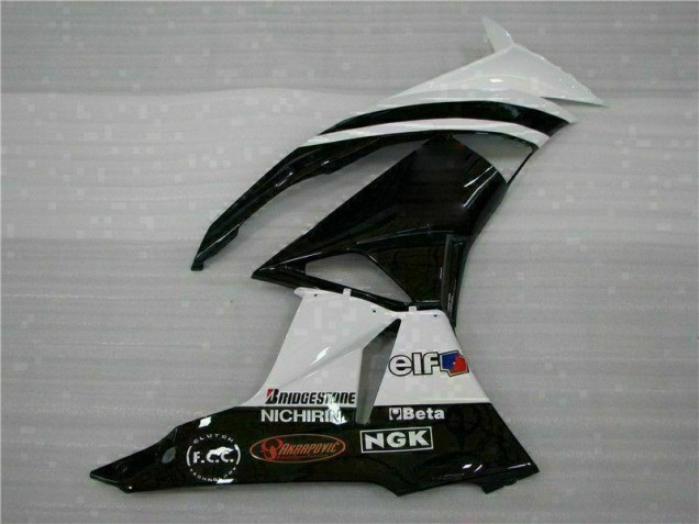 Noir Blanc 3M Touch4 Carénage Kawasaki ZX6R 2009-2012 Noir Blanc 3M Touch4 Carénage Kawasaki ZX6R 2009-2012