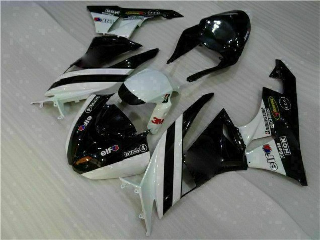 Noir Blanc 3M Touch4 Carénages Kawasaki ZX6R 2009-2012 Noir Blanc 3M Touch4 Carénages Kawasaki ZX6R 2009-2012