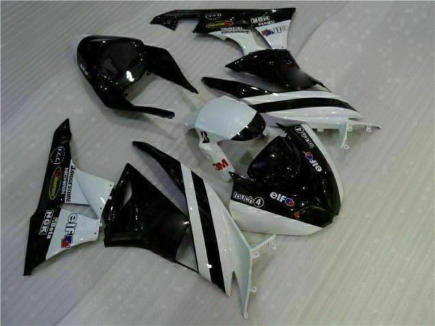 Noir Blanc 3M Touch4 Carénages Kawasaki ZX6R 2009-2012 Noir Blanc 3M Touch4 Carénages Kawasaki ZX6R 2009-2012