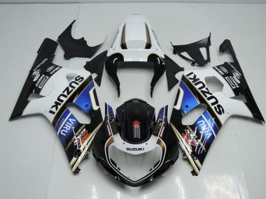 Noir Blanc Bleu Viru Carénage Suzuki GSXR 750 K1 K2 K3 2001-2003