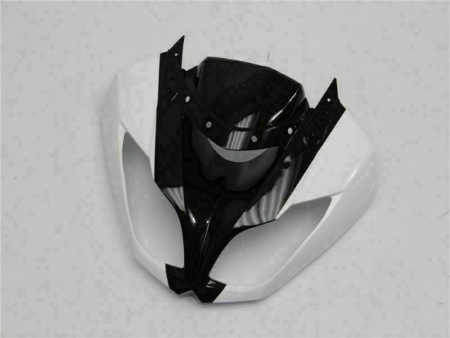 Noir Blanc Carénage Kawasaki ZX6R 2009-2012 Noir Blanc Carénage Kawasaki ZX6R 2009-2012
