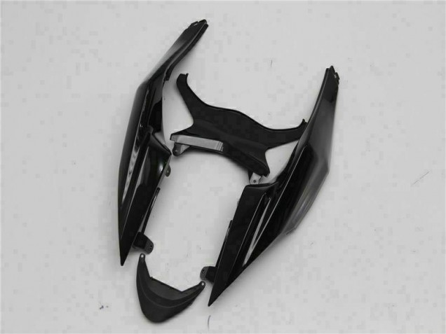 Noir Blanc Carénage Kawasaki ZX6R 2009-2012 Noir Blanc Carénage Kawasaki ZX6R 2009-2012