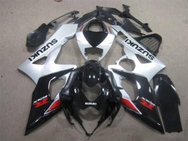 Noir Blanc Carénage Suzuki GSXR 1000 K5 2005-2006