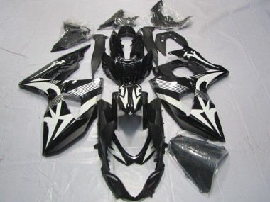 Noir Blanc Carénage Suzuki GSXR 1000 K9 2009-2016