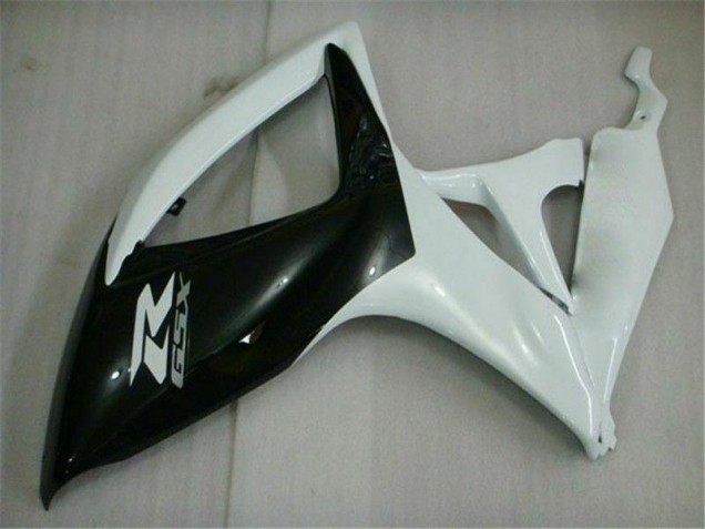 Noir Blanc Carénage Suzuki GSXR 600 / 750 K6 2006-2007 Noir Blanc Carénage Suzuki GSXR 600 / 750 K6 2006-2007
