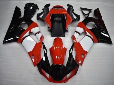 Noir Blanc Carénage Yamaha R6 1998-2002