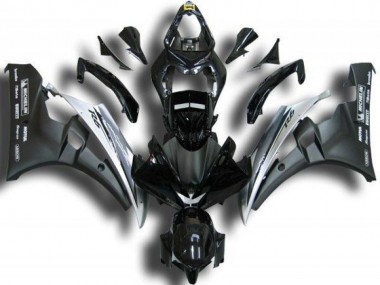 Noir Blanc Carénage Yamaha R6 2006-2007