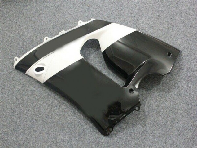 Noir Blanc Carénages Kawasaki ZX6R 2005-2006