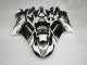 Noir Blanc Carénages Kawasaki ZX6R 2007-2008 Noir Blanc Carénages Kawasaki ZX6R 2007-2008