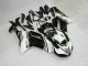 Noir Blanc Carénages Kawasaki ZX6R 2007-2008 Noir Blanc Carénages Kawasaki ZX6R 2007-2008