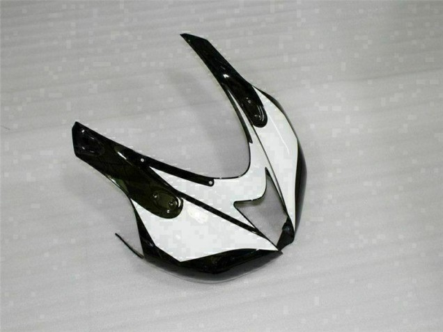 Noir Blanc Carénages Kawasaki ZX6R 2007-2008 Noir Blanc Carénages Kawasaki ZX6R 2007-2008