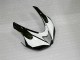 Noir Blanc Carénages Kawasaki ZX6R 2007-2008 Noir Blanc Carénages Kawasaki ZX6R 2007-2008