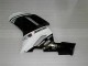 Noir Blanc Carénages Kawasaki ZX6R 2007-2008 Noir Blanc Carénages Kawasaki ZX6R 2007-2008