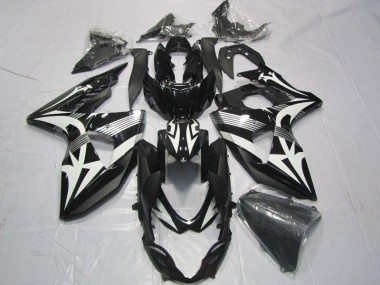 Noir Blanc Carénages Suzuki GSXR 1000 K9 2009-2016