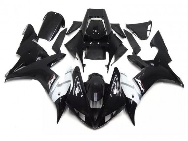 Noir Blanc Carénages Yamaha R1 2002-2003